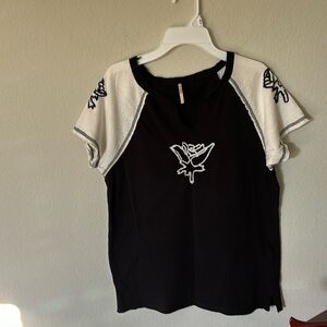 Free People black and white top size XL